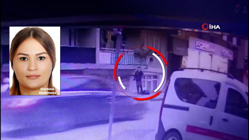 Khokimova'nın cesedinin balkondan bavulla çıkarıldığı anlar ortaya çıktı