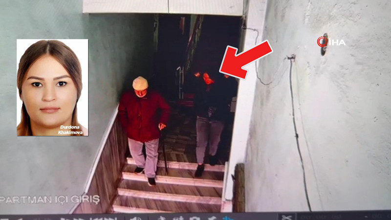 Kesik baş cinayetinde Durdona Khakimova'nın son görüntüleri ortaya çıktı