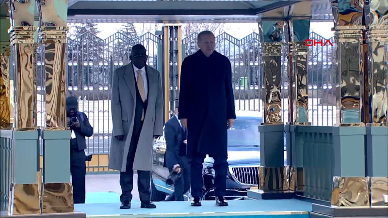 Cumhurbaşkanı Erdoğan, Nijerya Cumhurbaşkanı Tinubu'yu resmi törenle karşıladı