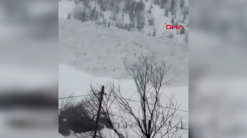 Beytüşşebap’ta çığ kamerada