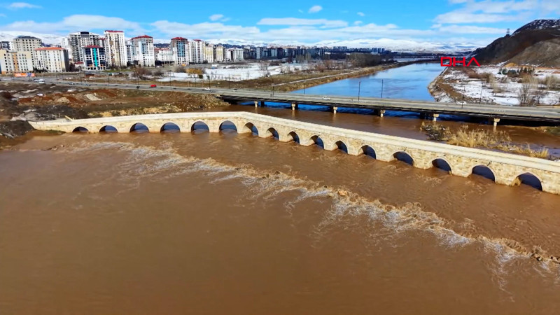Karlar erken eridi, Kızılırmak'ın hem rengi hem debisi değişti