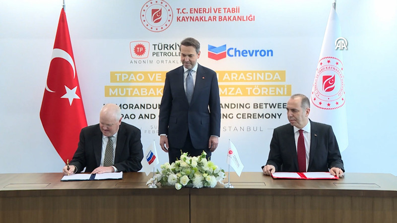 TPAO ile Chevron arasında petrol ve gaz arama ve üretimi için mutabakat zaptı imzalandı