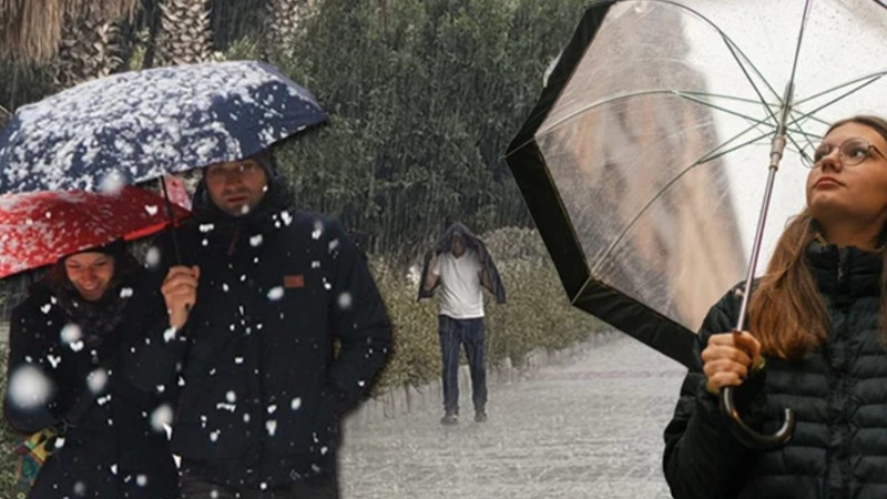 Hafta sonu yurdun batısı yağmurlu, doğusu kar yağışlı geçecek