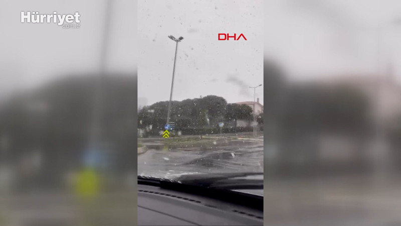 Büyükçekmece, Hadımköy ve Bağcılar'da sulu kar yağışı