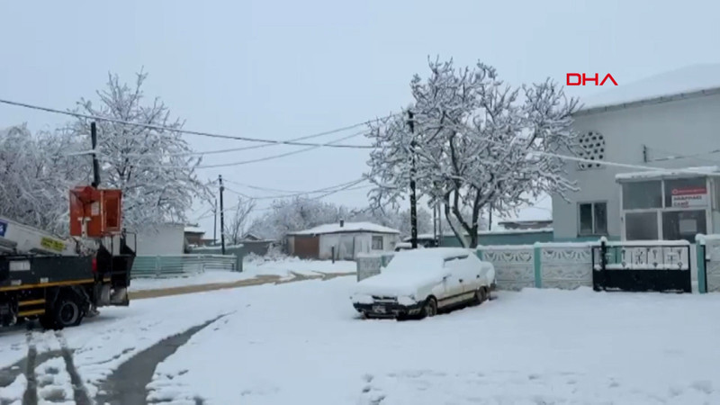 Tekirdağ'ın yüksek kesimleri beyaza büründü