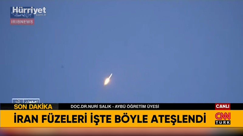 İran füzeleri işte böyle ateşledi!