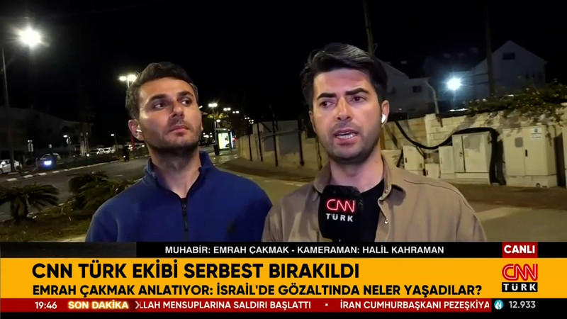 CNN Türk canlı yayınına İsrail sansürü: Ekip gözaltına alındı
