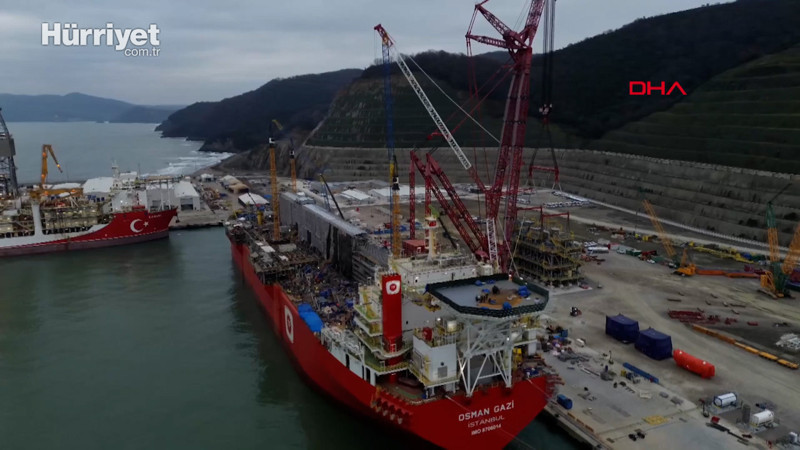 Osman Gazi yüzer üretim platformuna 2,5 tonluk modül entegre edildi