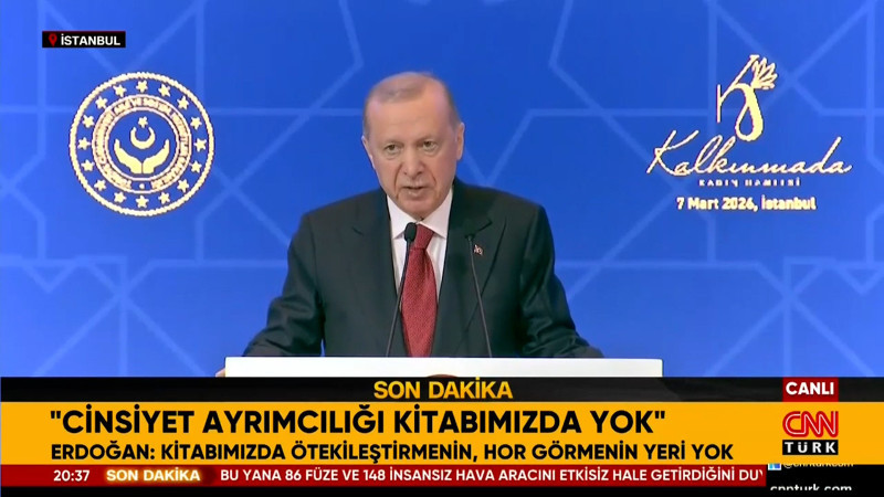 Cumhurbaşkanı Erdoğan: Kadına şiddete sıfır tolerans... Kadına şiddet insanlığa ihanettir