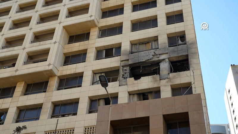 İsrail'in Beyrut'ta bir otele düzenlediği saldırıda 4 kişi öldü, 10 kişi yaralandı