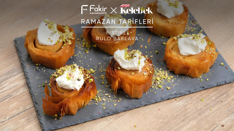 Fıstıklı Rulo Baklava