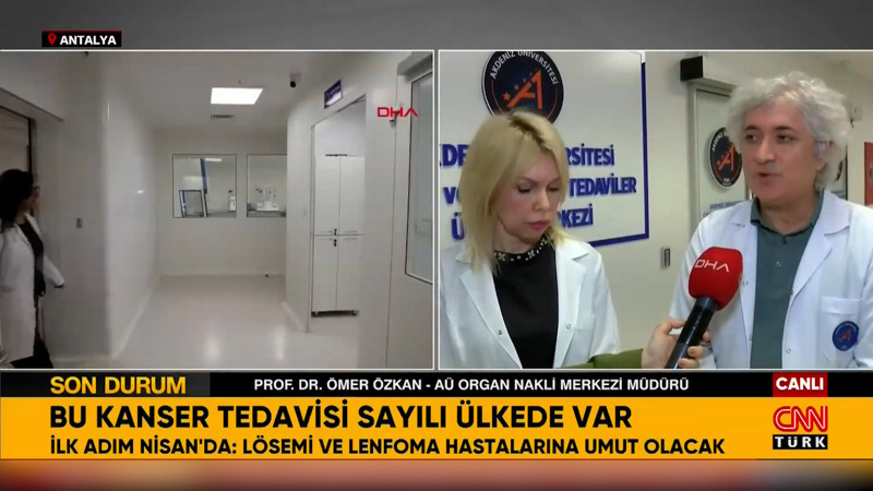 Kansere mucize tedavi Türkiye'de: Lösemi ve lenfoma hastalarına umut olacak