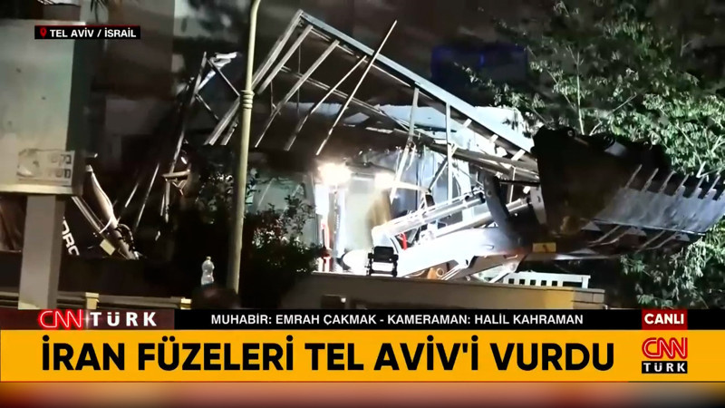 İran füzesi Tel Aviv'in merkezine düştü