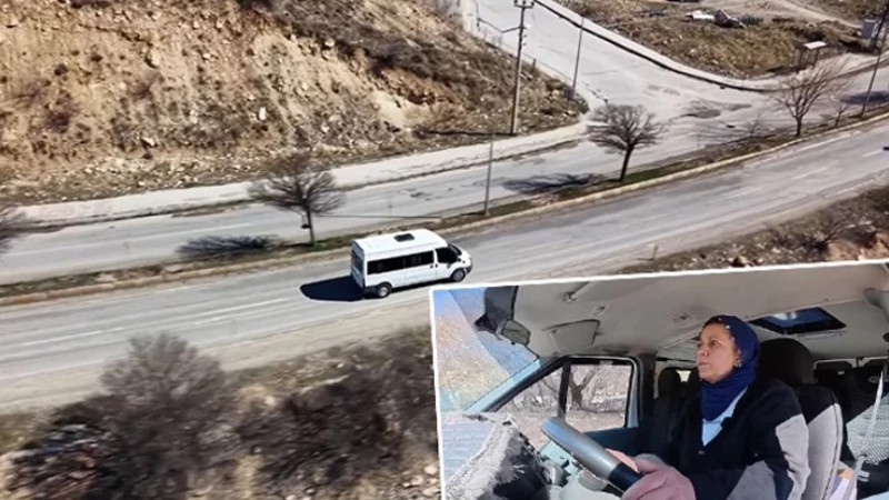 15 yıldır köydeki öğrencileri okullarına ulaştıran şoför Hanım: Kadınların yapmayacağı şey yoktur