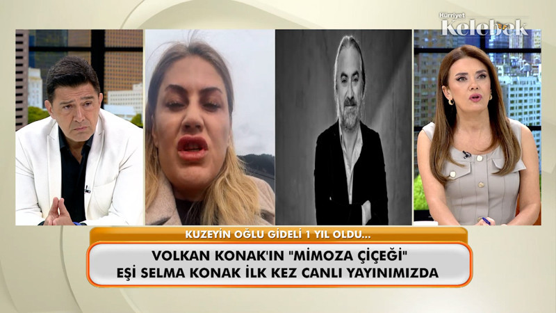 Volkan Konak’ın eşi Selma Konak ilk kez bir canlı yayındaydı