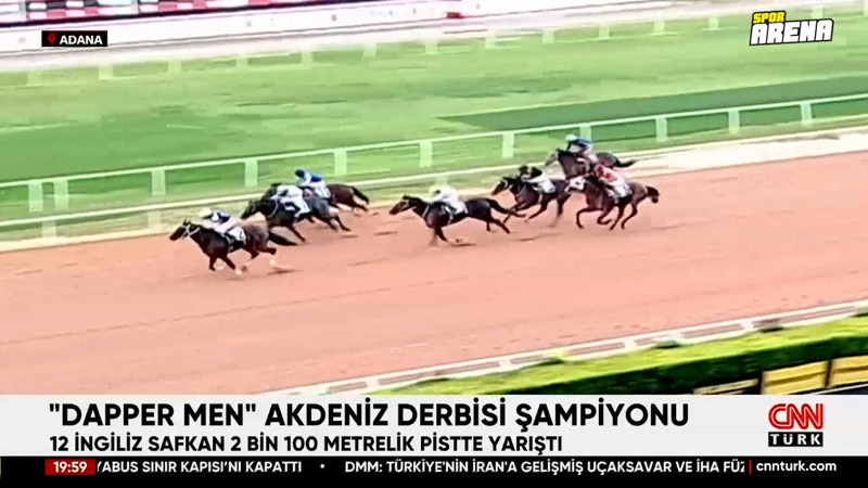 Adana’da Akdeniz Derbisi’nin kazananı ‘Dapper Man’ oldu