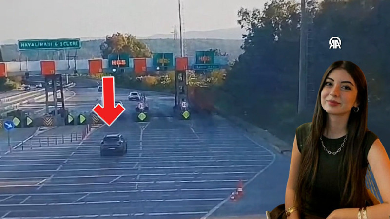 Beyza Nur Pürmüs'ün hayatını kaybettiği kaza anı kamerada