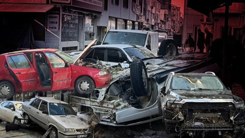 Samsun'un Havza ilçesinde selin ardından temizlik çalışmaları devam ediyor