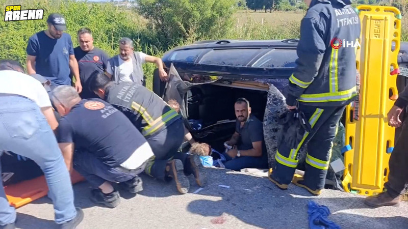 Ankaragücü futbolcusu Furkan Perker bayram tatili yolunda ailesiyle kaza geçirdi: 5 yaralı var!