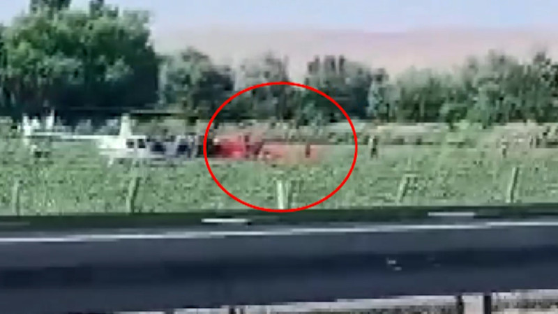 Ankara'da eğitim helikopteri düştü