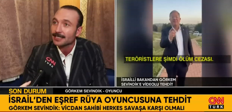 İsrailden Eşref Rüya oyuncusuna tehdit Eşref Rüya’nın Kadir babası, vicdanların sesi oldu