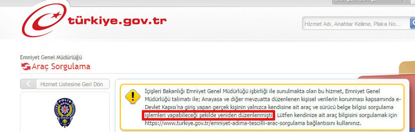 e-Devlet şifresi ile artık bu sorgu yapılamayacak! - Resim: 0
