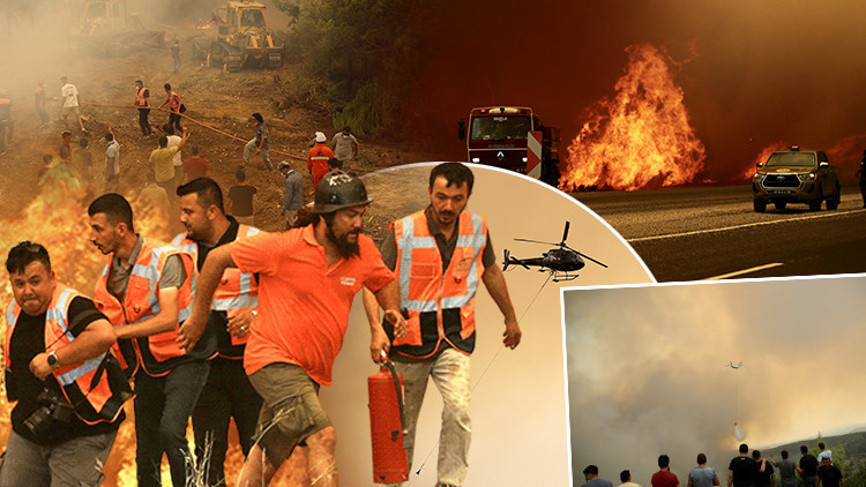 6 ilde alevlerle mücadele Evler boşaltıldı, hastane tahliye edildi 6 ilde alevlerle mücadele Evler boşaltıldı, hastane tahliye edildi