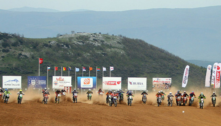 Motokros heyecanı Bursada