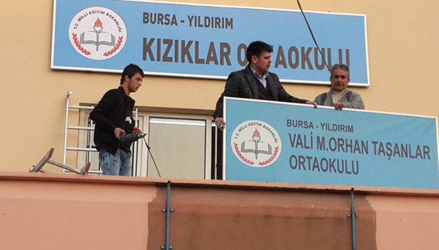Vali M. Orhan Taşanlardı, Kızıklar Ortaokulu oldu