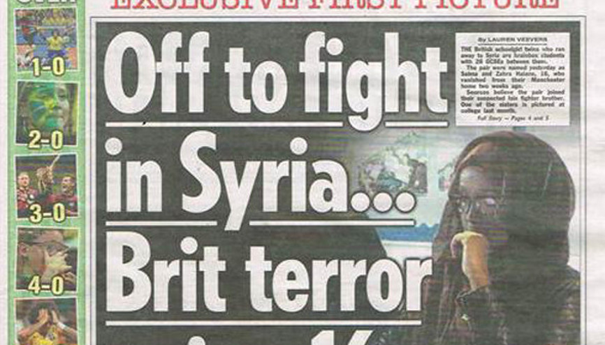 Suriyeye savaşmaya giden ikiz kızların fotoğrafı yayımlandı