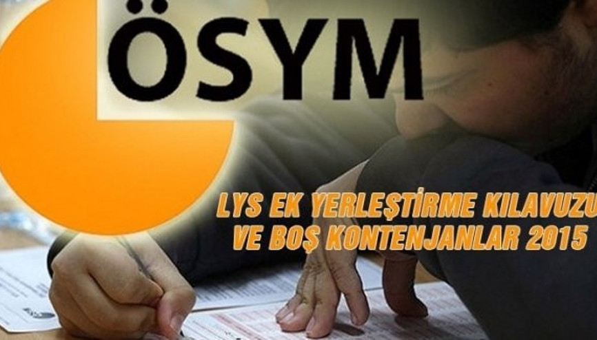 Ek yerleştirmeler ne zaman yapılacak 2015 Ek yerleştirme taban puanları, Üniversitelerde Boş Kalan Kontenjanlar Ek yerleştirmeler ne zaman yapılacak 2015 Ek yerleştirme taban puanları, Üniversitelerde Boş Kalan Kontenjanlar