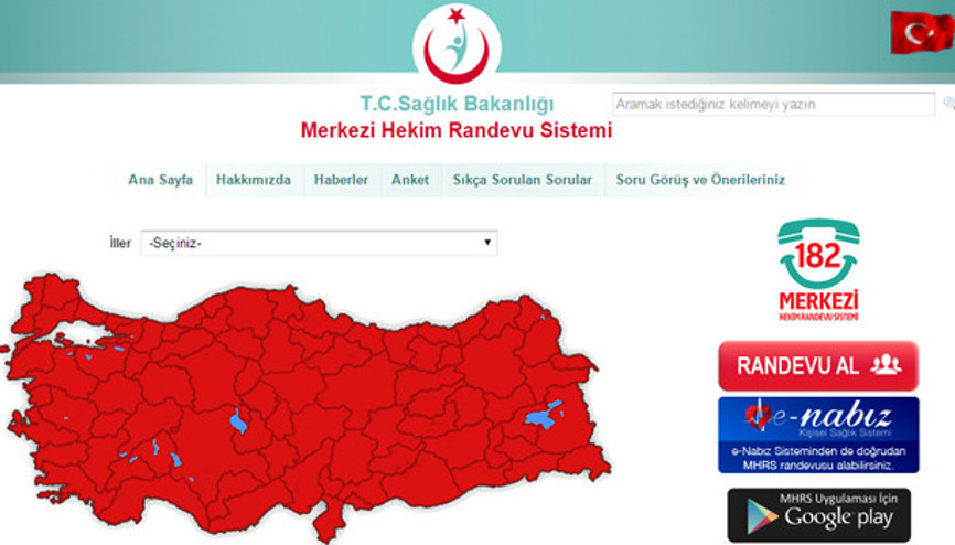 MHRS Hastane Randevu ile online randevu alma işlemleri MHRS Hastane Randevu ile online randevu alma işlemleri