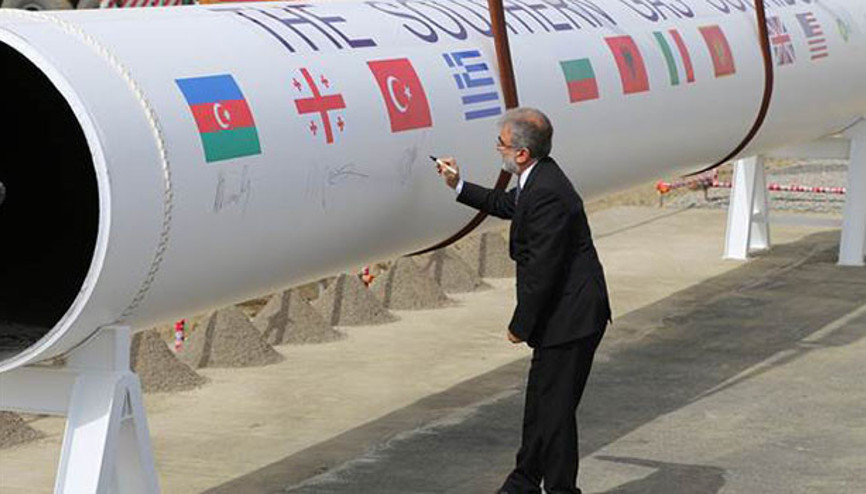 Güney Kafkas Doğalgaz Boru Hattının temel atıldı