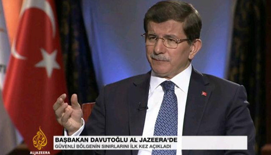 Başbakan Davutoğlu, Türkiyenin istediği güvenli bölgenin sınırlarını açıkladı