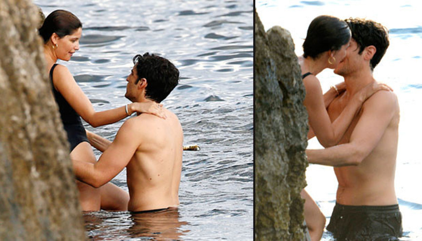 Model Laetitia Casta yeni sevgilisi Louis Garrel ile tatilde