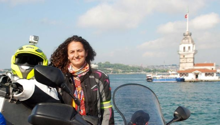 Kadına Şiddete dikkat çekmek için motosikletle 10 ülke gezecek