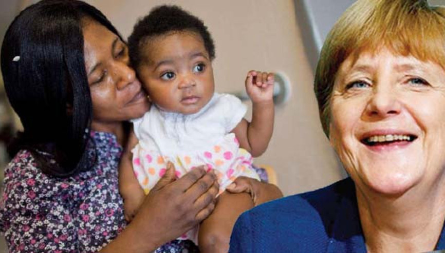 Gana kökenli Angela Merkel