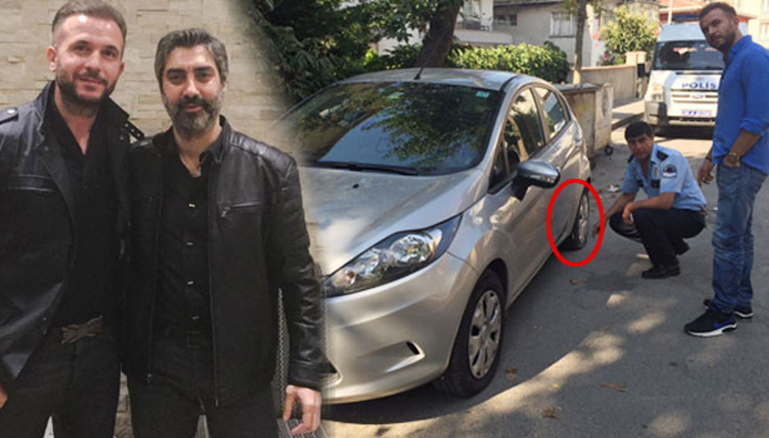 Polat Alemdar hayranları Özgür Tekenin arabasının lastiklerini patlattı