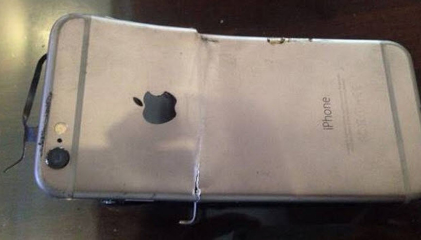 iPhone 6 patladı bu hale geldi
