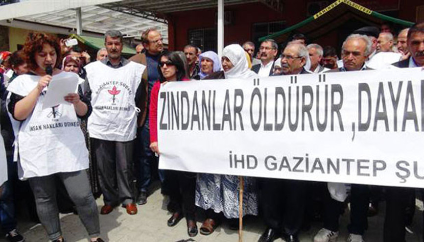 Gaziantep’te cezaevi kanun tasarısı protesto edildi
