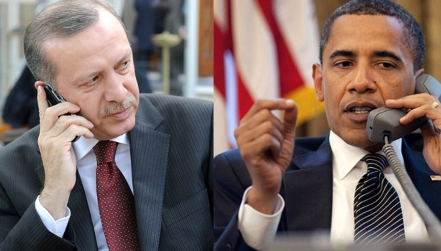 Erdoğan ve Obamadan 60 dakikalık telefon zirvesi