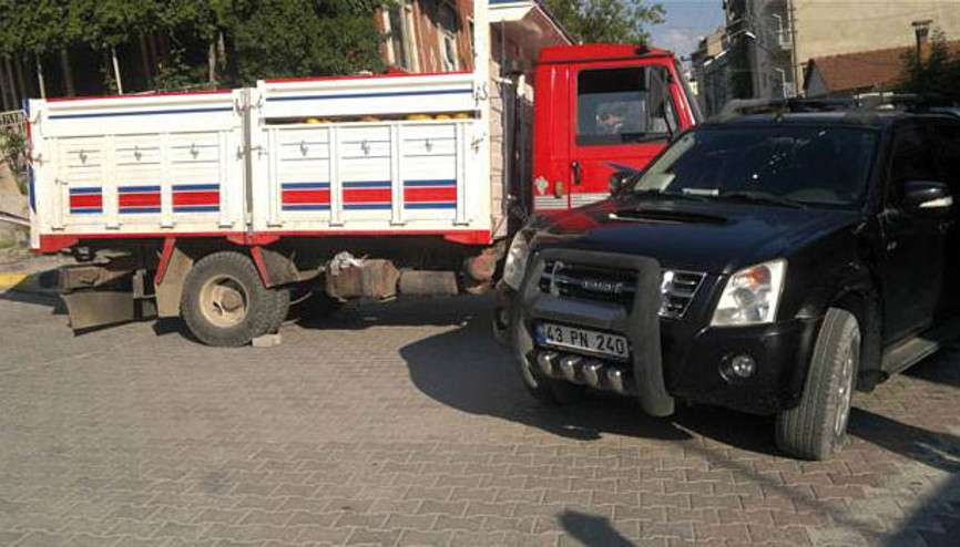 Hisarcıkta facia ucuz atlatıldı