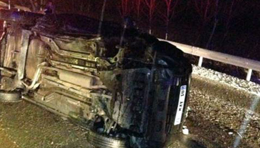 Otomobilden fırlayan bebek başka aracın üzerine düştü