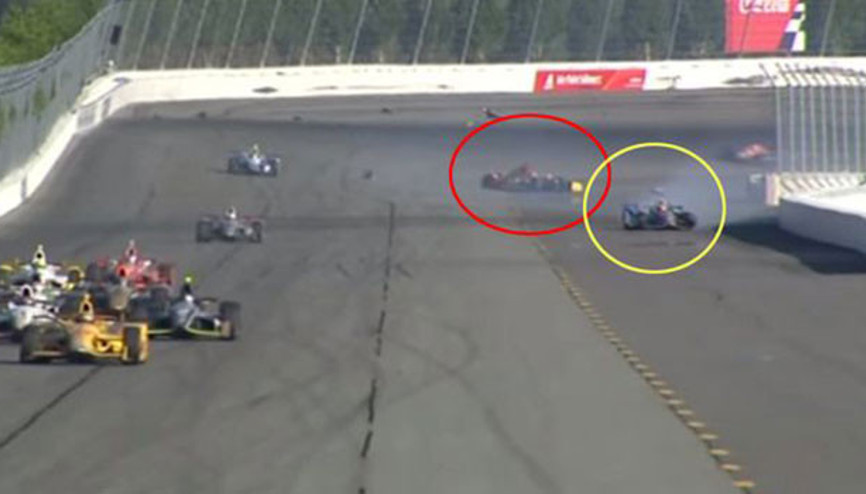 IndyCarda inanılmaz kaza