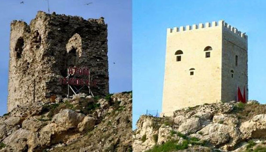 Şile Kalesinin restorasyonu sosyal medyada günün konusu