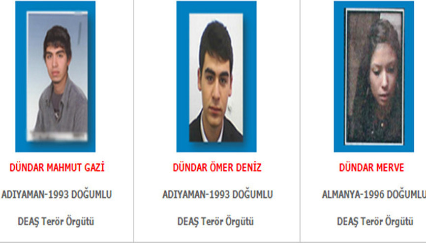 Aranan IŞİD mensuplarının düşük yaş ortalaması dikkat çekti