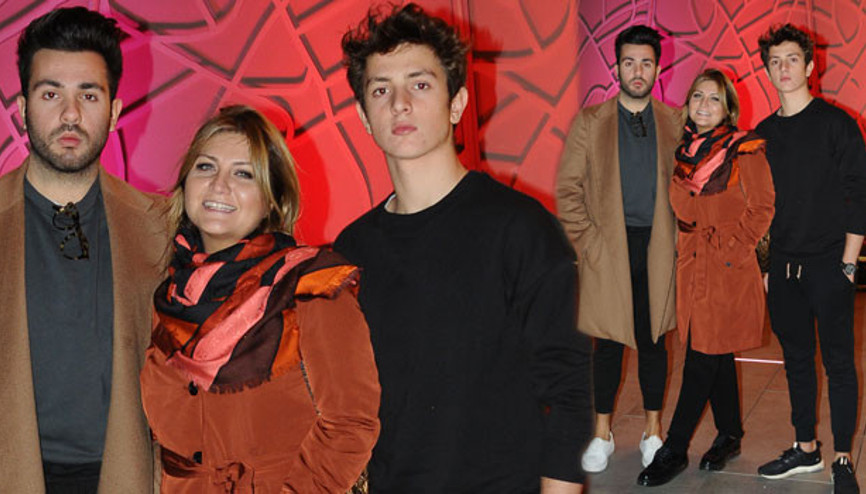 Sibel Can oğulları ile alışverişte