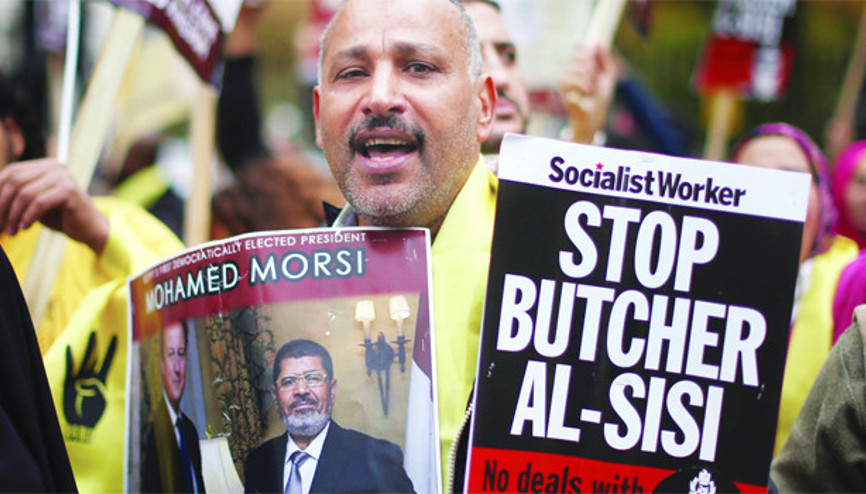 Sisi’ye Londra’da protesto