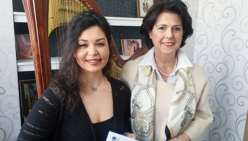 Genç sanatçı arpına kavuştu