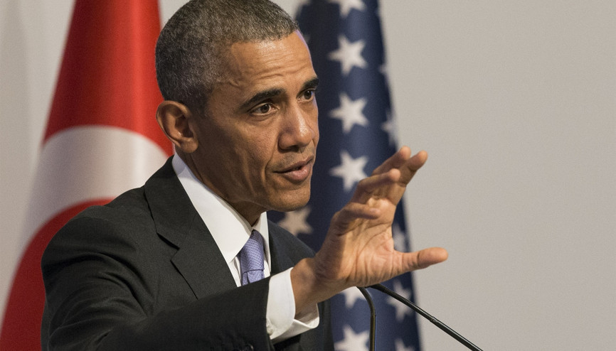 Obama için hava trafiği durduruldu